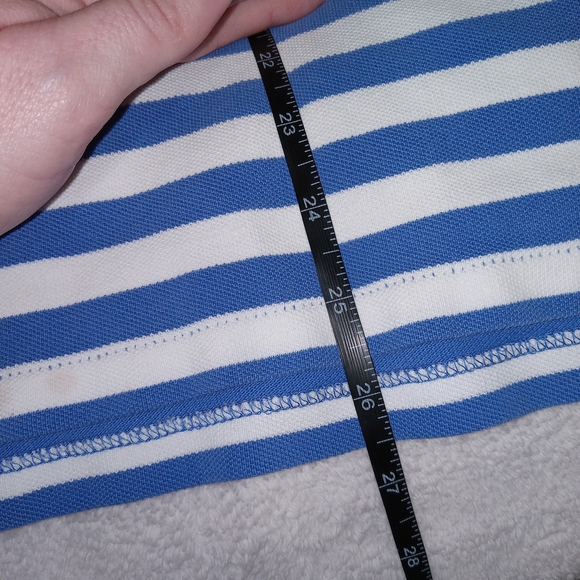 Polo Ralph Lauren Women's Polo Shirt M The Boyfriend Fit Polo Rugby Striped EUC - Picture 10 of 14